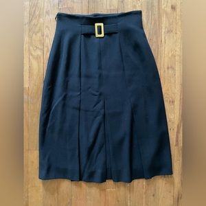 Celine Pleated Belted Skirt